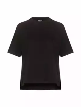 Хлопковая футболка с логотипом Loewe, черный