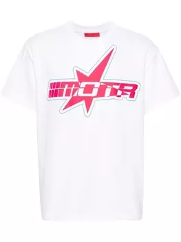 Хлопковая футболка с логотипом MEMBERS OF THE RAGE, бежевый