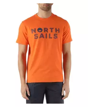 Хлопковая футболка с логотипом North Sails, оранжевый