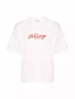 Хлопковая футболка с логотипом Off-White, белый