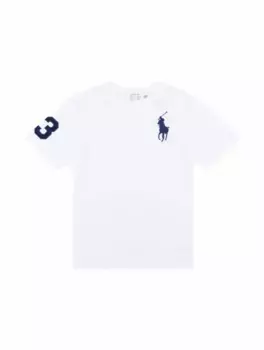 Хлопковая футболка с логотипом Ralph Lauren, белый