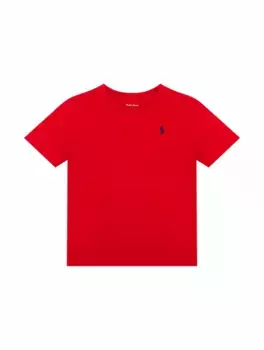 Хлопковая футболка с логотипом Ralph Lauren, красный