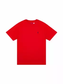 Хлопковая футболка с логотипом Ralph Lauren, красный