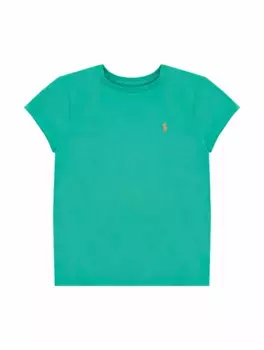 Хлопковая футболка с логотипом Ralph Lauren, зелёный