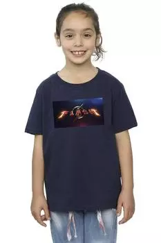 Хлопковая футболка с логотипом The Flash Movie DC Comics, темно-синий