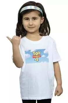 Хлопковая футболка с логотипом Toy Story 4 Cloud Disney, белый