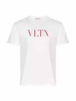 Хлопковая футболка с логотипом Valentino Garavani, белый