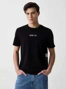 Хлопковая футболка с макси-принтом The Sea Beyond, цвет black