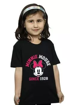 Хлопковая футболка с Микки Маусом с 1928 года Disney, черный