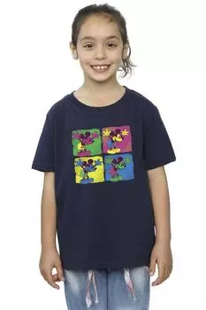 Хлопковая футболка с Микки Маусом в стиле поп-арт Disney, темно-синий