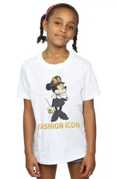 Хлопковая футболка с Минни Маус Fashion Icon Disney, белый