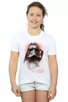 Хлопковая футболка с начесом «Последний джедай», капитан Фазма Star Wars, белый