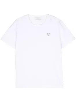 Хлопковая футболка с нашивкой-логотипом Socit Anonyme, белый