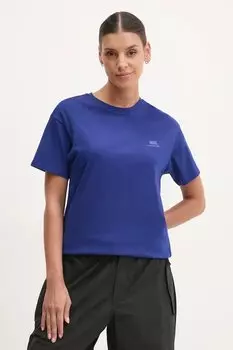 Хлопковая футболка S-Nina Napapijri, темно-синий