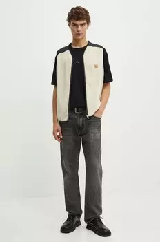 Хлопковая футболка с объемным микро-логотипом GOTS. A.P.C., черный