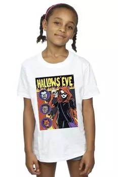 Хлопковая футболка с обложкой комиксов «Hallows Eve» Marvel, белый