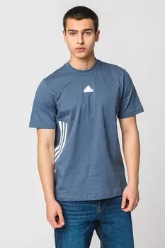 Хлопковая футболка с овальным вырезом Adidas Sportswear, белый