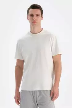 Хлопковая футболка с овальным вырезом Dagi, белый