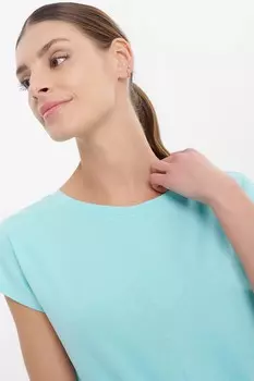 Хлопковая футболка с овальным вырезом Greenpoint, синий