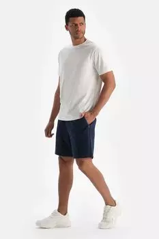 Хлопковая футболка с овальным вырезом и узором на спине Dagi, белый