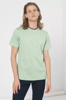 Хлопковая футболка с овальным вырезом Karl Lagerfeld, черный