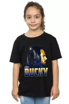 Хлопковая футболка с персонажем «Мстители: Война бесконечности» Bucky Marvel, черный