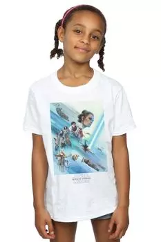 Хлопковая футболка с плакатом Сопротивления Star Wars, белый