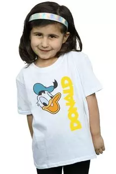 Хлопковая футболка с поздравлением Дональда Дака Disney, белый