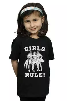 Хлопковая футболка с правилами Лиги справедливости DC Comics, черный