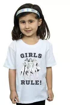 Хлопковая футболка с правилами Лиги справедливости DC Comics, белый