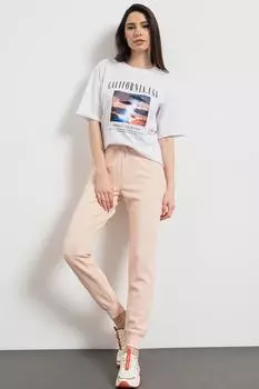 Хлопковая футболка с принтом Armani Exchange, белый