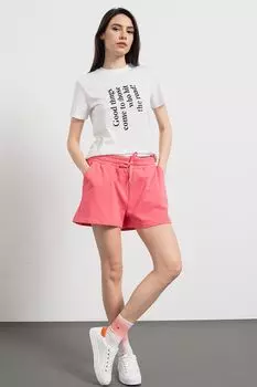 Хлопковая футболка с принтом Armani Exchange, черный