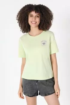 Хлопковая футболка с принтом Colin'S, зеленый