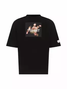 Хлопковая футболка с принтом Diego Venturino, черный