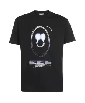 Хлопковая футболка с принтом Eytys, черный