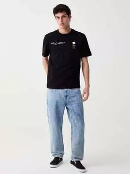 Хлопковая футболка с принтом Grand & Hills, цвет black