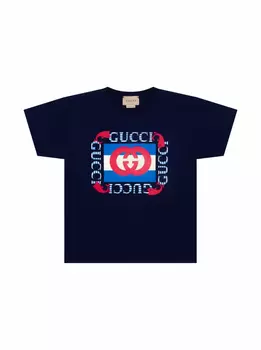 Хлопковая футболка с принтом Gucci