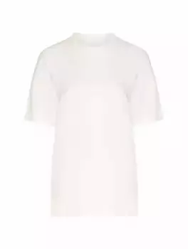 Хлопковая футболка с принтом Jil Sander, белый