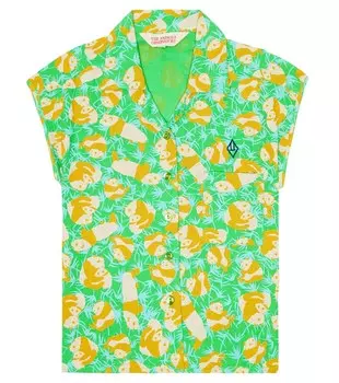 Хлопковая футболка с принтом кенгуру The Animals Observatory, зеленый