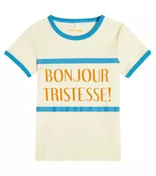 Хлопковая футболка с принтом Mini Rodini, белый