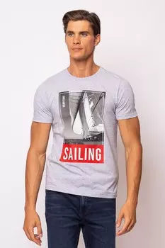 Хлопковая футболка с принтом мокко Heavy Tools, белый