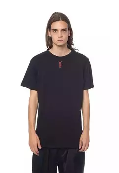 Хлопковая футболка с принтом Nicolo Tonetto, черный