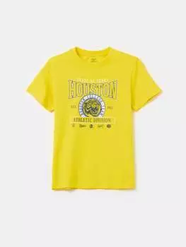 Хлопковая футболка с принтом Ovs, цвет banana yellow