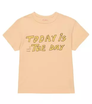 Хлопковая футболка с принтом петуха The Animals Observatory, бежевый