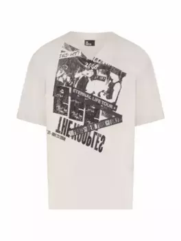 Хлопковая футболка с принтом The Kooples, белый