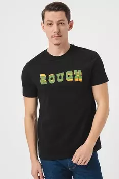 Хлопковая футболка с принтом United Colors Of Benetton, зеленый