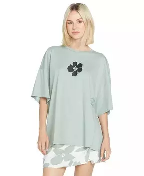 Хлопковая футболка с рисунком Coco Ho My Guys для юниоров Volcom, синий