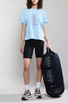 Хлопковая футболка с рисунком Keith Napapijri, синий