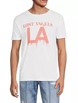 Хлопковая футболка с рисунком Lost Angeles Pima Kinetix, белый