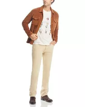 Хлопковая футболка с рисунком «Мир мира» John Varvatos, белый